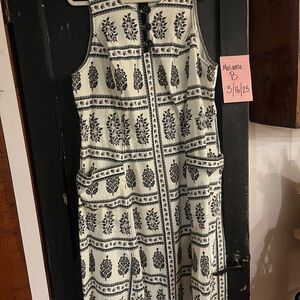 Black and White Patterned Dress Anthropologie